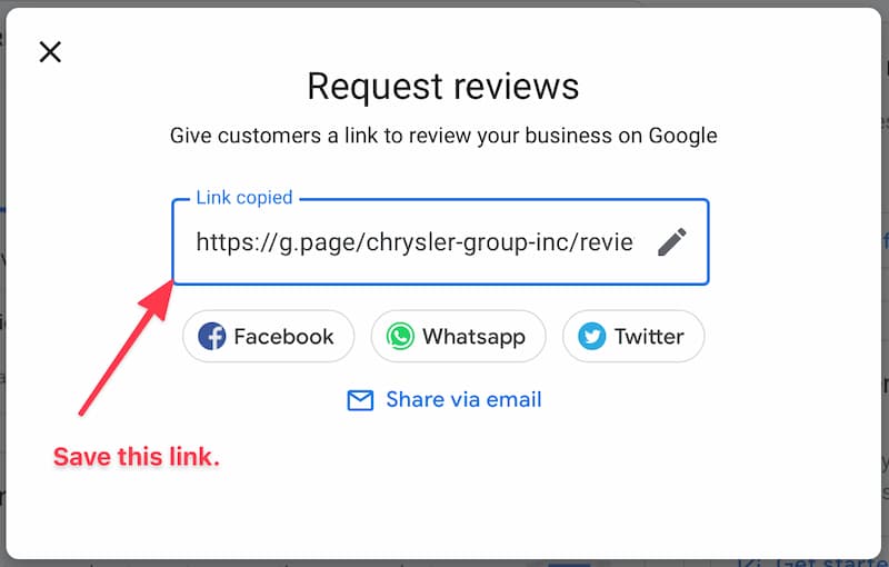 Review Link Google My Business
