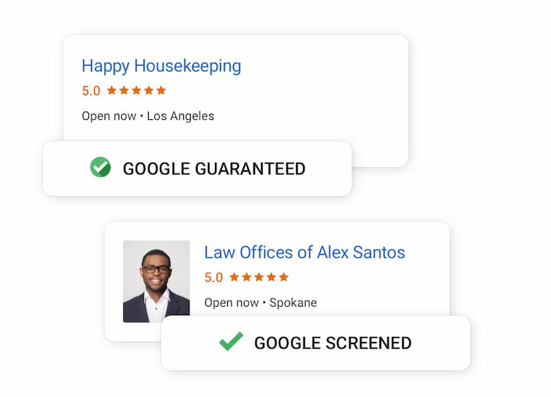 Google Guaranteed vs Screened